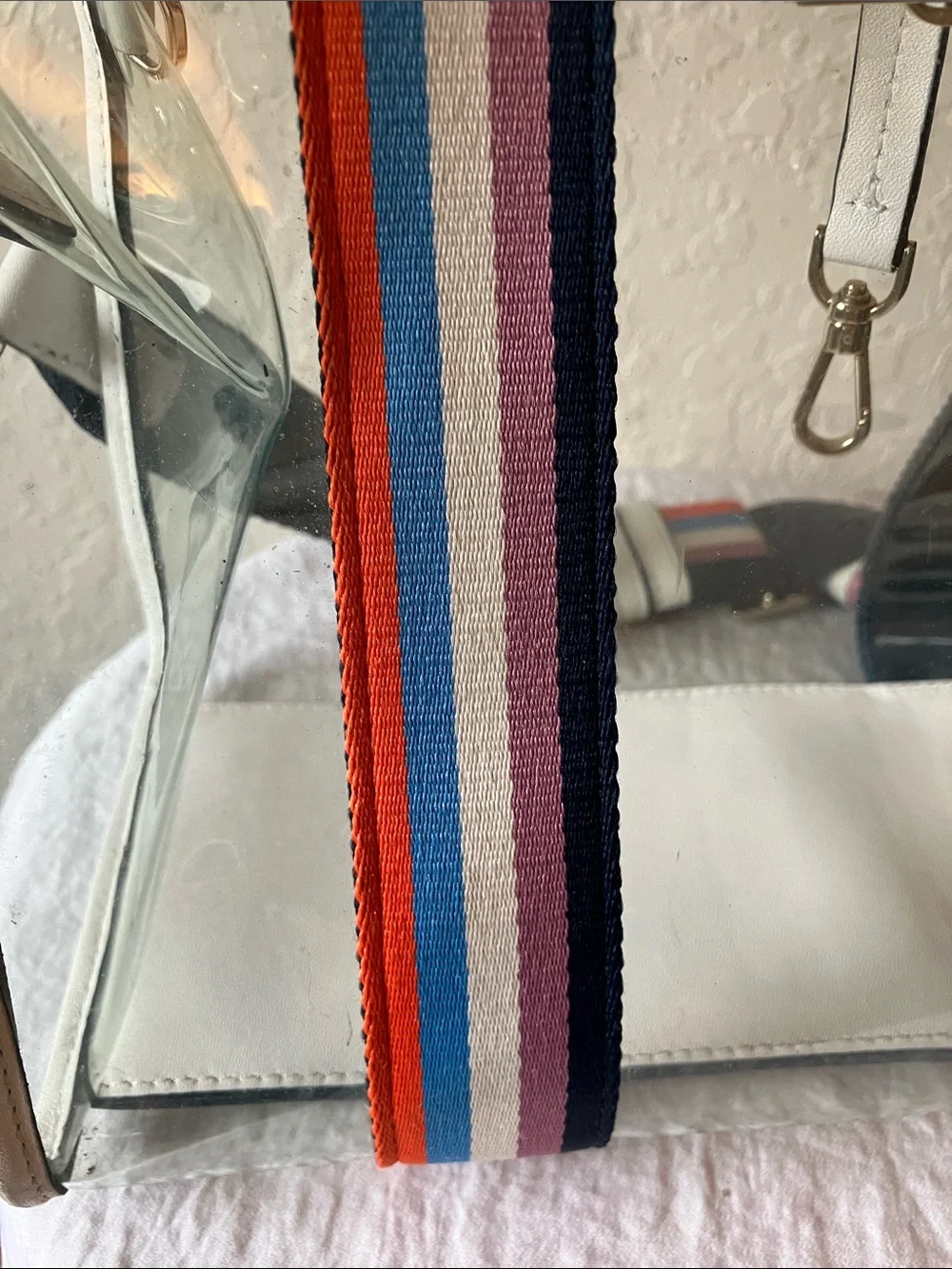 kate spade: Sam See-Through Medium Satchel Tote- Shoulder Strap- flaws